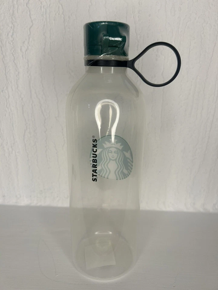 Botella de agua de plástico transparente reutilizable Sirena 24 oz original Starbucks Foto 2 de 3