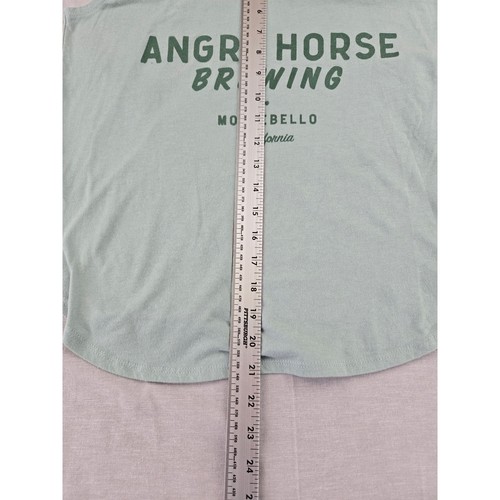 Angry Horse Brewing Montebello California Graphic Tank Top Sage Green Large - Picture 4 of 9