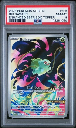 PSA 8 Bulbasaur Illustration Rare #133 2025 Pokemon Mega Evolution 142281050