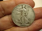 USA  SILVER WALKING LIBERTY  50  CENTS   1937 D