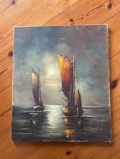 Öl auf Leinwand. Willy Schubert D'dorf Düsseldorf Original Signatur 50x60cm