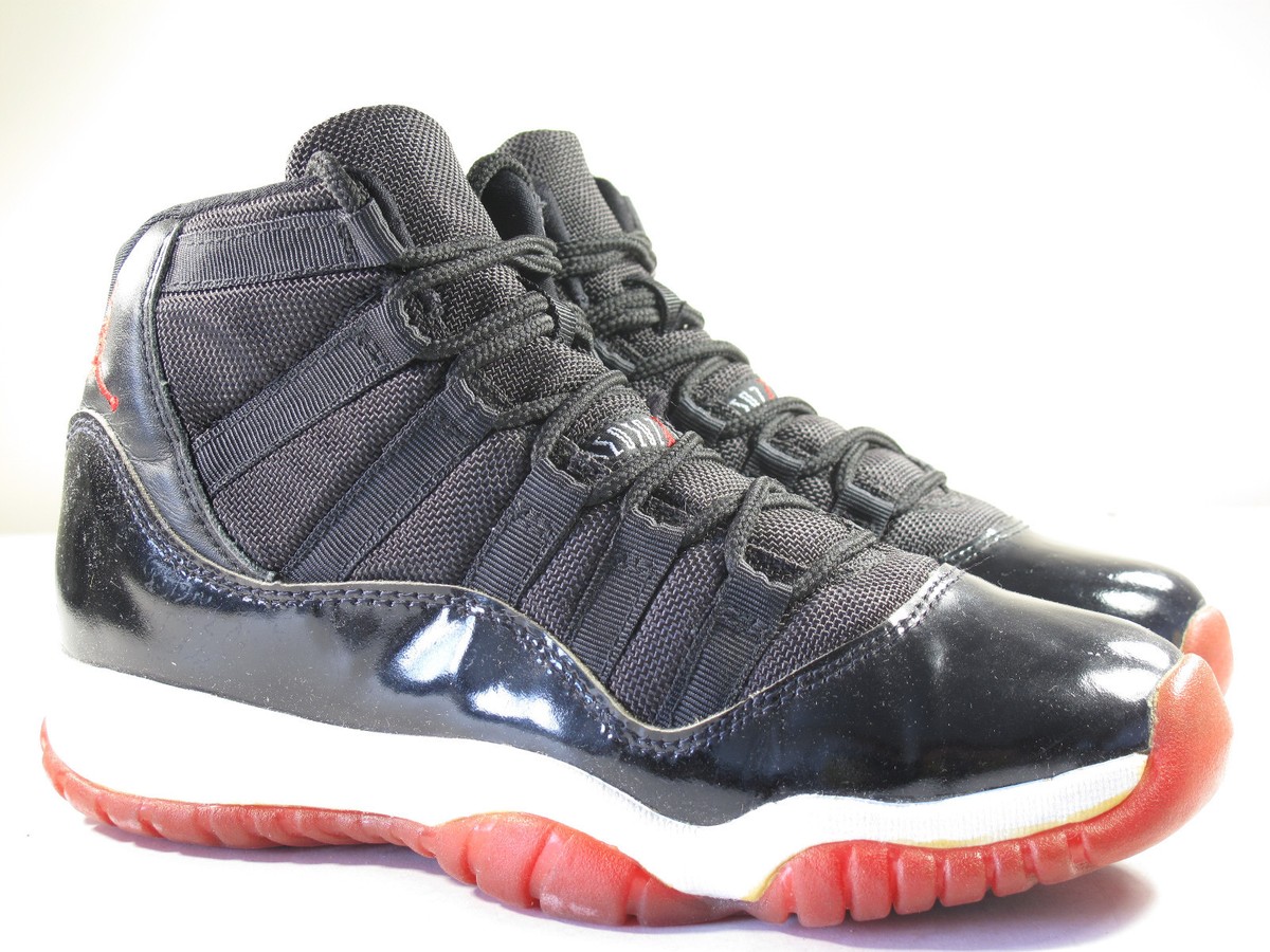 NIKE 1996 AIR JORDAN XI OG 130245 062 BRED 4.5y PLAYOFF VINTAGE I