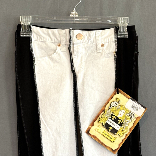 Styles Ever After Leather & Lace Style Jeans Handcrafted Size XS (4-8) NEW - Picture 6 of 11