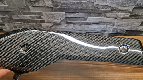 Husqvarna 701 carbon fiber exhaust heat shield 3K - Video 1 of 1