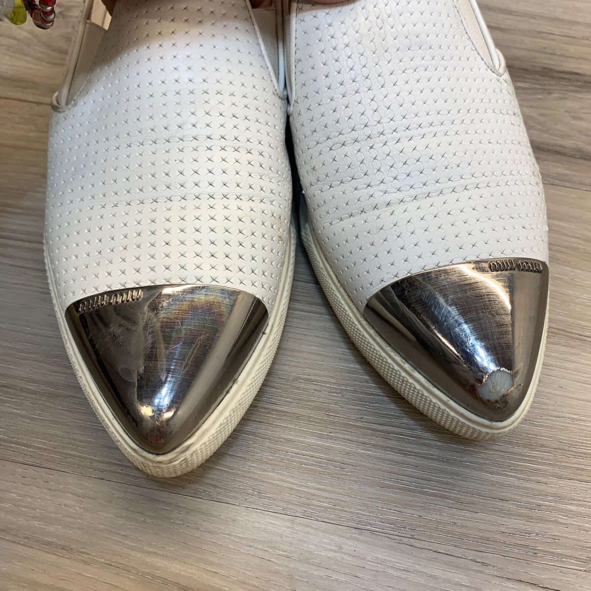 靴 archive MIUMIU leather slip on shoes 靴 archive MIUMIU leather slip on shoes Miu Miu, slip on
