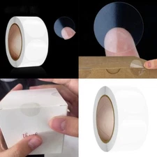 500Counts Clear Round Sealing Label Sticker for Envelope Invitation Packaging