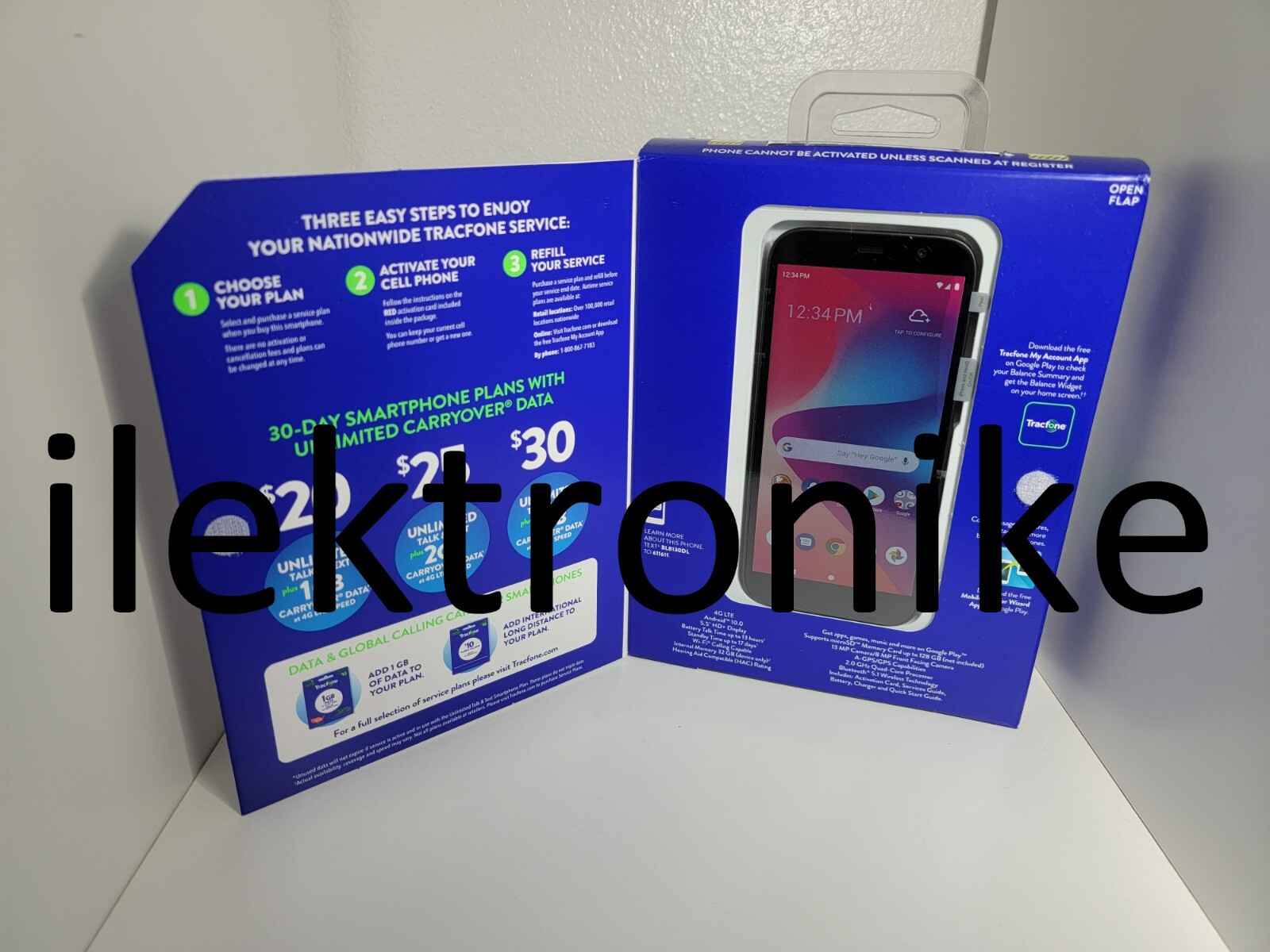 Brand NEW BLU View 2 32GB Black TracFone Prepaid Smartphone  