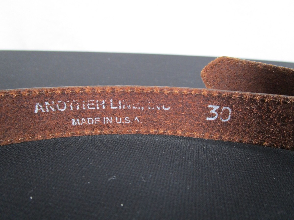 Another Line Belt Genuine Leather Brown Skinny Waistband Ladies Belt size S 30 2 Pack Women Skinny Leather Belts for Jeans Pants Thin Faux  main image 3