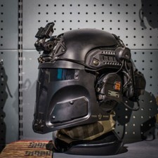 Star Wars Galac-Tac The Mandalorian Sci-Fi Helmet Mask US Army Cosplay Halloween
