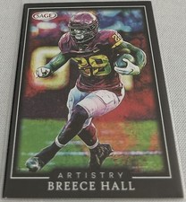 2022 Sage Artistry Football Breece Hall Iowa State Cyclones rookie #34