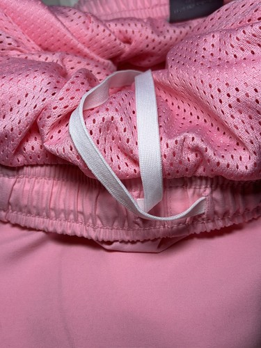 Girls Y2K 90’s Pink Red Trim Mesh Lined Track Split Leg Pants Youth Size Large - Picture 5 of 7