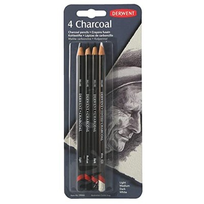 Charcoal Pencils Pack 4 Count 39000