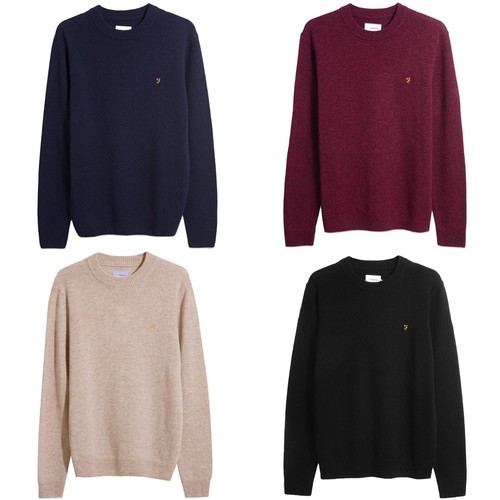 Farah Jumper Mens Farah Birchall Lambswool Crew jumper F4GFB042