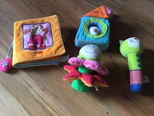 Haba und Jako-o Baby Spielzeug Greifling (Rassel, Geräusche Buch, ...) TOP !!!