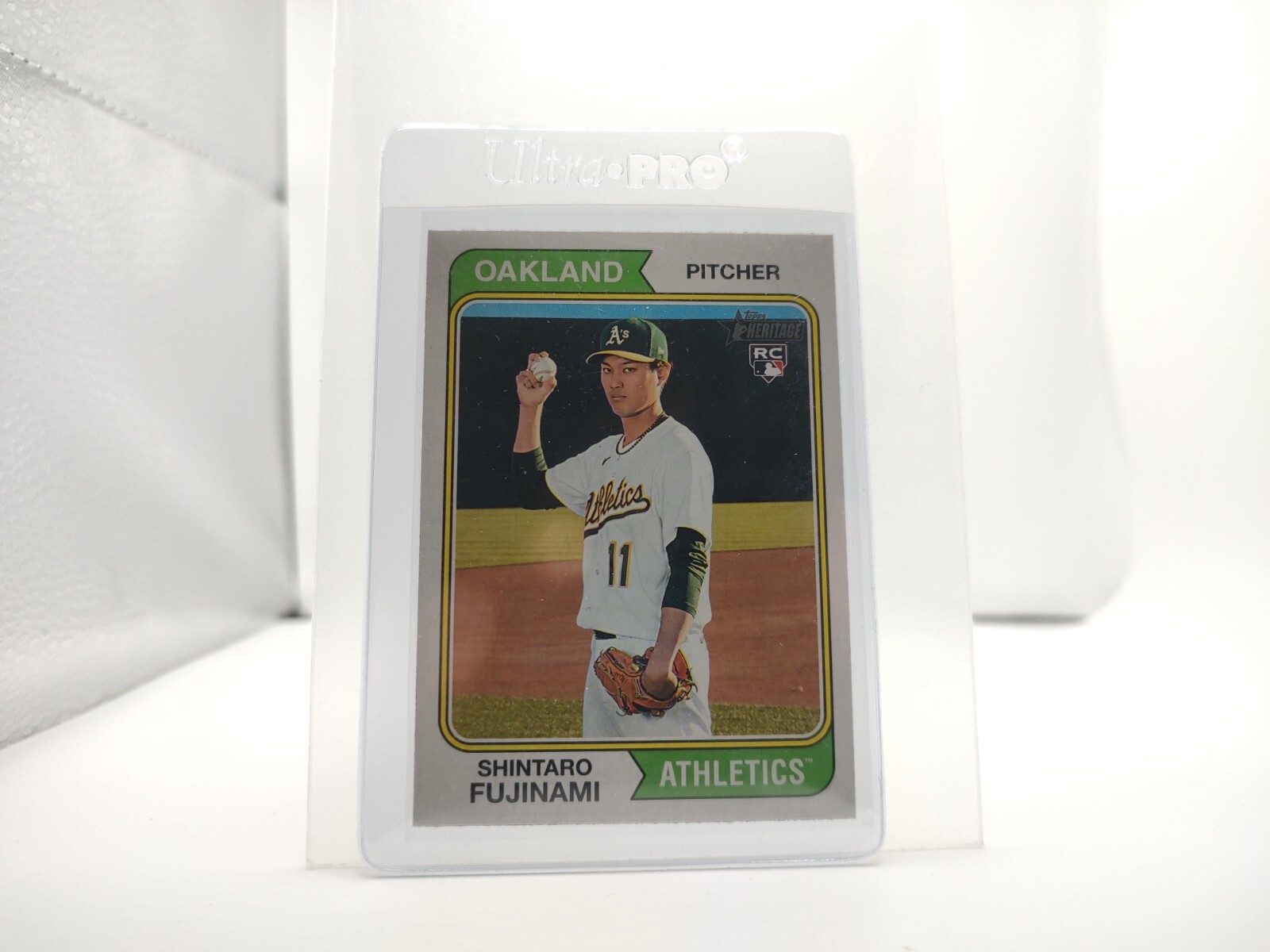 2023 Topps Heritage Shintaro Fujinami #57 Rookie Short Print Variation Athletics