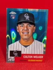 2022 Topps Chrome Platinum Anniversary Colton Welker RC Aqua Lava #26 193/299
