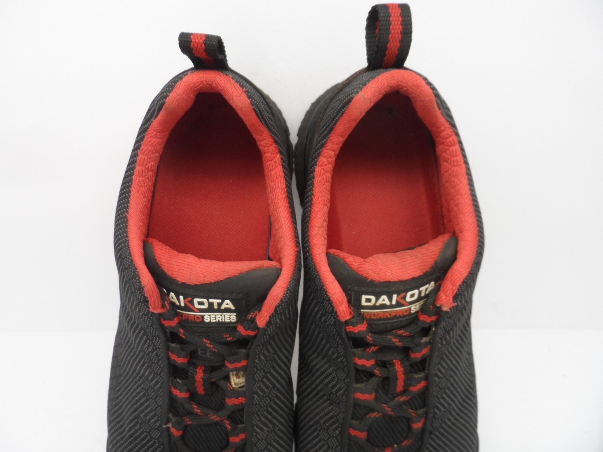 DAKOTA Men\'s 2410 CTCP Quad Comfort Anti Slip Low Cut Safety Shoes Black Red 13M DAKOTA Men main image 2