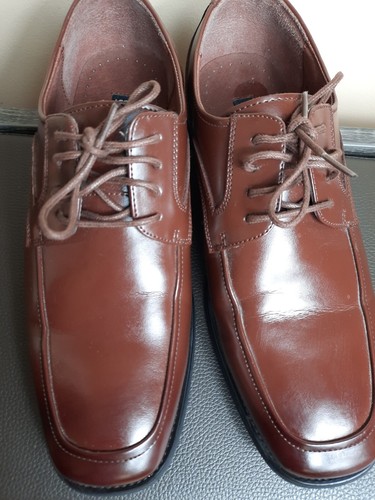 Stacy Adams Mens Calhoun Moc Toe Oxford Brown Dress Shoes size 10.5 W - Picture 5 of 11
