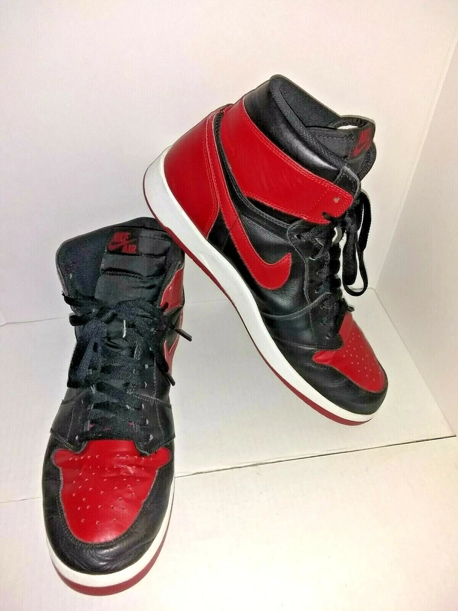 Nike Air Jordan 1 High The Return 1.5 Bred Black Gym Red Sz 13