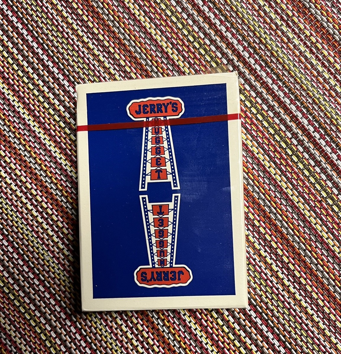 Authentic Sealed 1970's Jerry's Nugget Playing Cards BLUE As Authentic Sealed 1970's Jerry's Nugget Playing Cards BLUE As