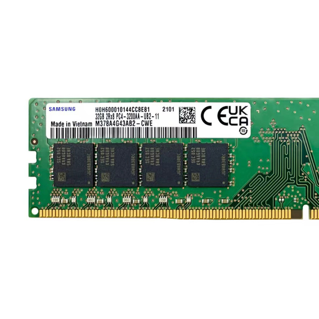 Samsung 32GB (1 x 32GB) PC4-25600 (DDR4-3200) Memory