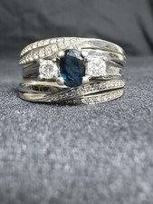 Jared White Gold 14k Engagement/Wedding Ring Set Engagement