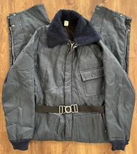 Vtg Snow Shoe Ice Fishing Snowmobile Ski Ice Fishing Suit Blue Mens Large