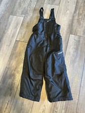 Zero X Posur Snow Pants Bibs Black Boys Girls Size 4 Small