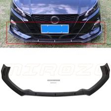 Front Bumper Lip For 2019-2020 Nissan Altima Spoiler Splitter Glossy Black PP