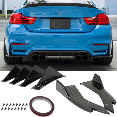Glossy Black Car Rear Bumper Splitter Lip Diffuser For 3 Series E90 E92 E93 F30