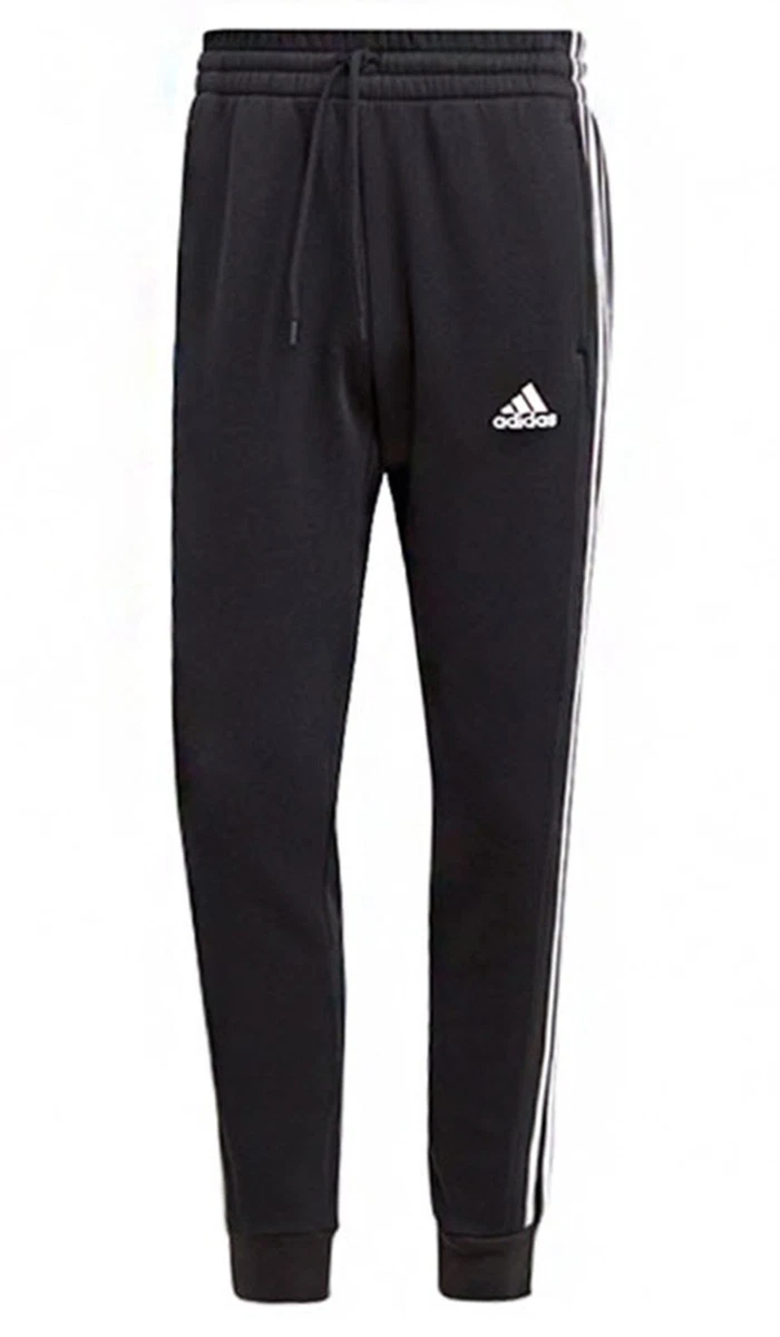 Adidas Essentials Fleece Regular Tapered Pants - Mens - Grey – Just Sport