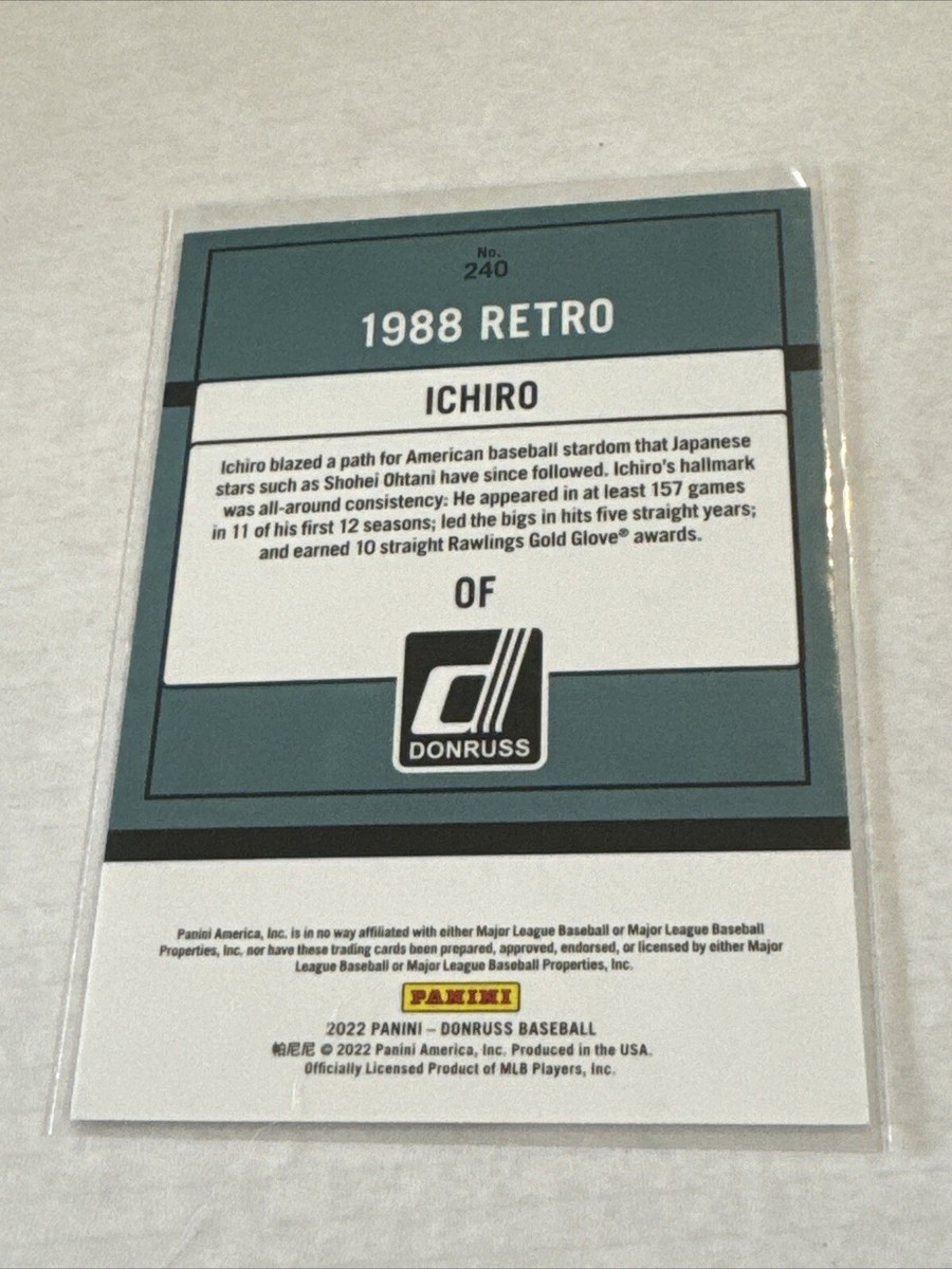 2022 Donruss Ichiro 1988 Retro Base NM | eBay