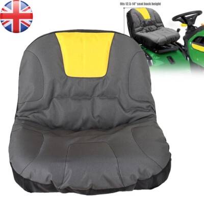 Universal Tractor Seat Cover Riding Lawn Mower Seat Cushion With Mesh  Pockets UK