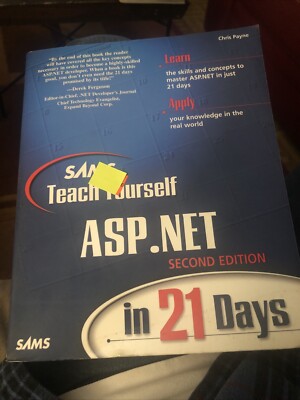 Sams Teach Yourself Asp.net Programming Developer In 21 Days Skill Tutorial Book
