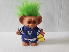 Uneeda Wishnik Indianapolis Colts Football TROLL Trolls 6" Doll Green Hair W/Tag
