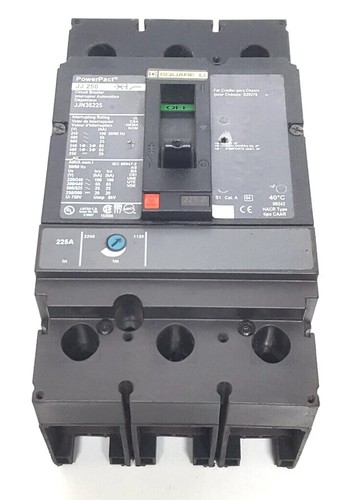 SQUARE D JJN36225 JJ 250 POWERPACT SCHUTZSCHALTER 3 POLIG 225 AMPERE - Bild 15 von 15