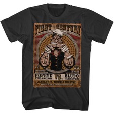 Popeye The Sailor Man Cartoon Bare Knuckle Fight Of The Century Men's T Shirt 