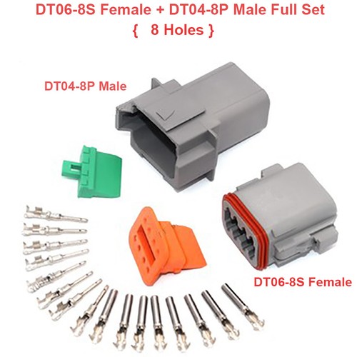 2-12 Way Plug Connector Kit DT06-2S C/W Pin & Wedglock DT04-2P Deutsch DT Series - Picture 20 of 23
