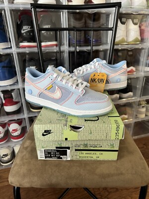 Size 11 - Nike Dunk Low x Union LA Passport Pack - Argon SP SE LE DS Brand New