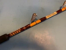 CUSTOM BUILT SAM SCOTT 6 FOOT 6 INCH UNLIMITED TROLLING FISHING ROD AFTCO GUIDES