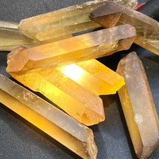 Citrine Crystal Points Extra Large Untreated Natural 2-4 Inches Citrine Crystal Points Extra Large Untreated Natural 2-4 Inches