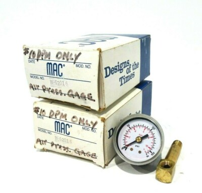 #ad 2 NEW MAC VALVES N 62016 PRESSURE GAUGE N62016 $30.00