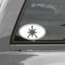 PHILIPPINES SUN STARS EURO OVAL Car Decal Sticker Vinyl