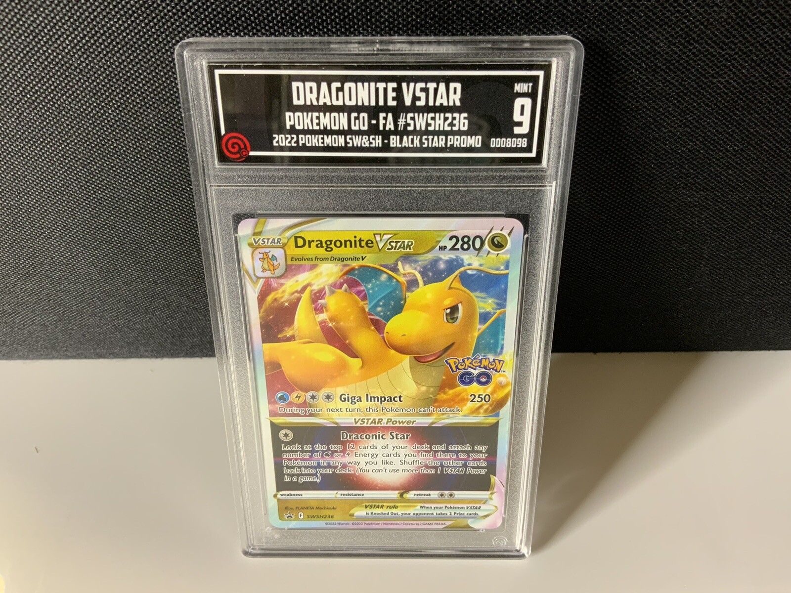 TCCG 9 MINT Dragonite VSTAR SWSH236 Black Star Promos Pokémon GO Deck Col. 2022