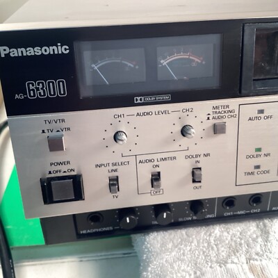 Panasonic AG 6300 VHS VCR Professional Video Cassette Recorder