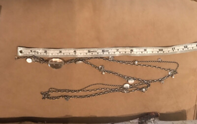 Collier Long Silpada Argent Sterling N1492 - Cristal, Perle Et Gland - Occasion Très Bon état
