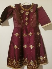 Kids Girls Salwar Kameez Anarkali Pakistani Indian Dress Size 24 Age 4-5