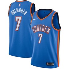 Oklahoma City Thunder Chet Holmgren Nike Blue NBA Swingman Jersey Icon Edition