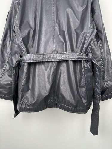 STRELLSON SWISS CROSS Revolution Belted Jacket 2 in 1 Black Wool Lining - Picture 9 of 18