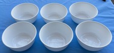 Set of SIX Corelle Winter Frost White Super Soup or Cereal Bowls